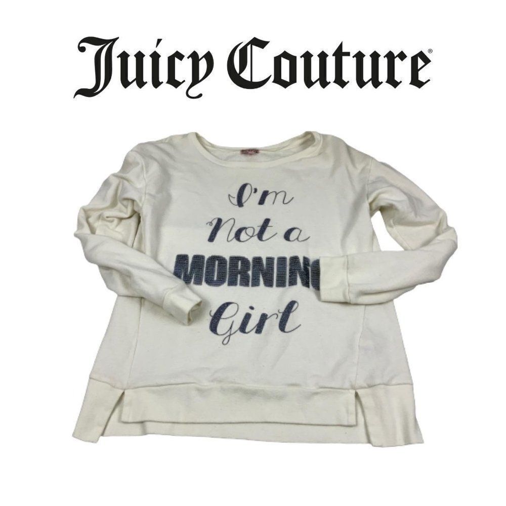Juicy Couture White sequine Top. Sz M